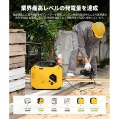 EENOUR 1.3kVA Portable Inverter Generator GS1800i-B Cassette Gas Type