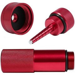 Generator Aluminum Extended Run Gas Cap w/ Brass Funnel Red For Honda EU2200i