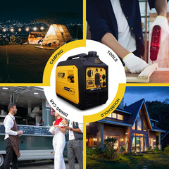 Aceup Energy 2500 Watt Gas Inverter Generator, Super Quiet Portable Generator fo