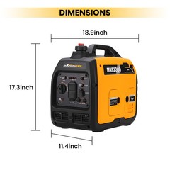 2300 Watt Portable Gasoline Inverter Generator Quiet Operation for RV Camping
