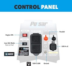 Pulsar 1,600-W Ultra-light Super Quiet Portable Gas Powered Inverter Generator