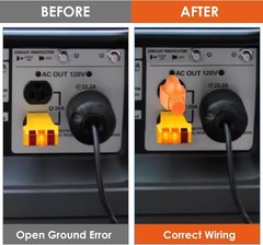 Neutral Ground Bonding Plug for Portable Inverter Generator, Generator Plug w…