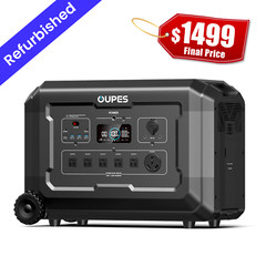 OUPES Mega 5 4000W/5040Wh Portable Power Station Solar Generator Home Backup RV