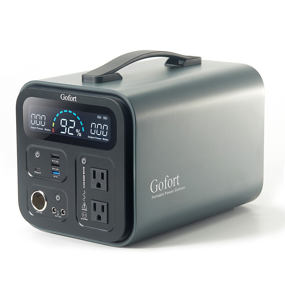 GOFORT Portable Power Station, 1100Wh Solar Generator With 1200W (Peak 2000W) 11