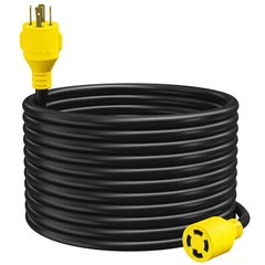Leisure 30 Amp STW 50′ 4 Prong Generator/Industrial Locking Extension Cord