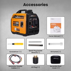 CO Shutdown Gas Generator 5000W – Lightweight 50lbs for Trunk & RV Storage
