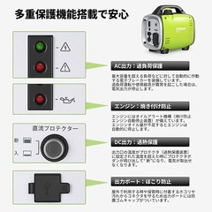 EENOUR 0.7kVA Portable Gasoline Inverter Generator GS95i 7.8H Use
