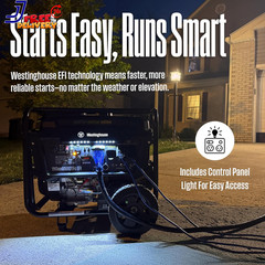 12500 Peak Watt EFI Tri-Fuel Home Backup Portable Generator Remote Electric Star