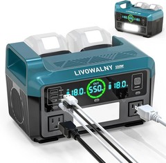 550W Power Station Compatible with Makita: Portable Generator DC 18V to AC 110-