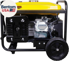4,350 Watt Gas Generator Portable for Home Use, Gas Powered Generator with Wheel