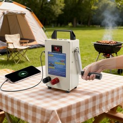 Portable Hand Crank Generator Power Supply Emergency Charger Household 110V 150W