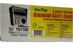 Gen Tran 6 Circuit Generator Transfer Switch 15116V 6 CIRCUITS – 15 Amps
