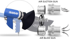 Air Powered 2 in 1 Function Air Vacuum Kit – Blow Gun & Suction Vacuum Pneumatic