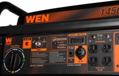 WEN 14,500-W Portable Tri-Fuel Gas Powered Home Backup Generator, Electric Start