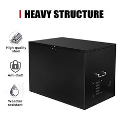 Durable Steel Generator Box Lockable Ventilated W/ Cooling Fan Theft Protection