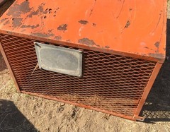 Large Generator Cage Orange Construction Commercial Work Site