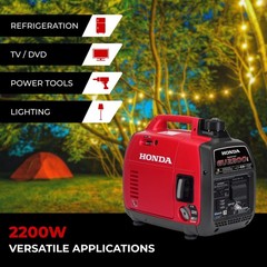 Honda EU2200i 2200-Watt 120-Volt Super Quiet Portable Inverter Generator