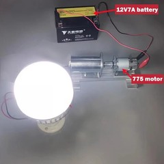 1PCS NEW 220V Permanent Magnet Brushless Generator – DIY Kit with 775 DC Motor