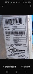 Brigs and Stratton standby home generator as is