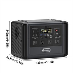 Flashfish T1200S 768Wh 1200W Portable Power Station LiFePO4 Generator