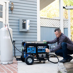 XP13000HX Dual Fuel Portable Generator – 13000 Watt Gas or Propane Powered – Ele