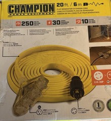 Champion 9375/7500W Dual Fuel Portable Generator Electric Start + 20ft 30A Cord