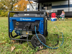 Westinghouse 4650 Peak Watt Portable Generator, RV Ready 30A Outlet, Wheel & Han
