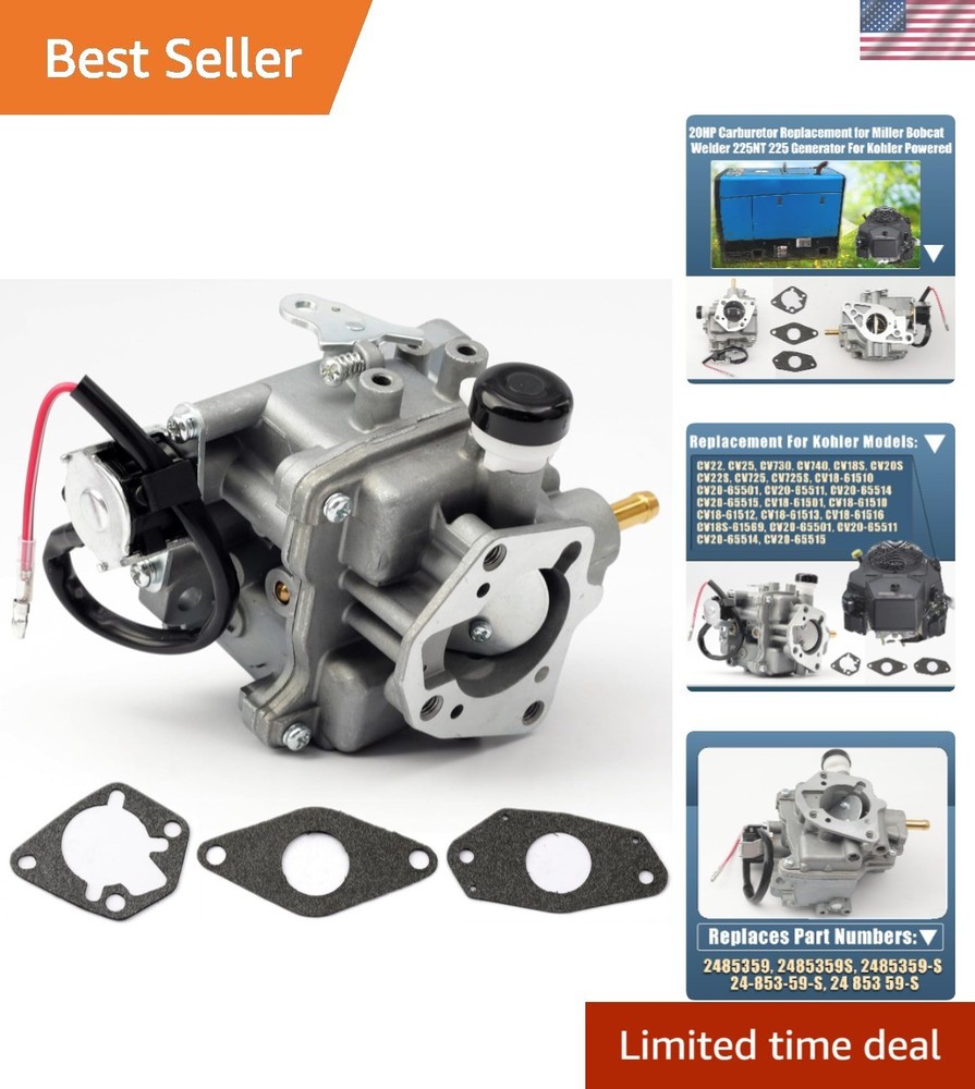 High-Performance 20HP Carburetor Replacement – Fits Kohler Engines & Welders