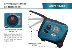 Könner & Söhnen KS 4000iEHS CO portable LPG/gasoline inverter generator