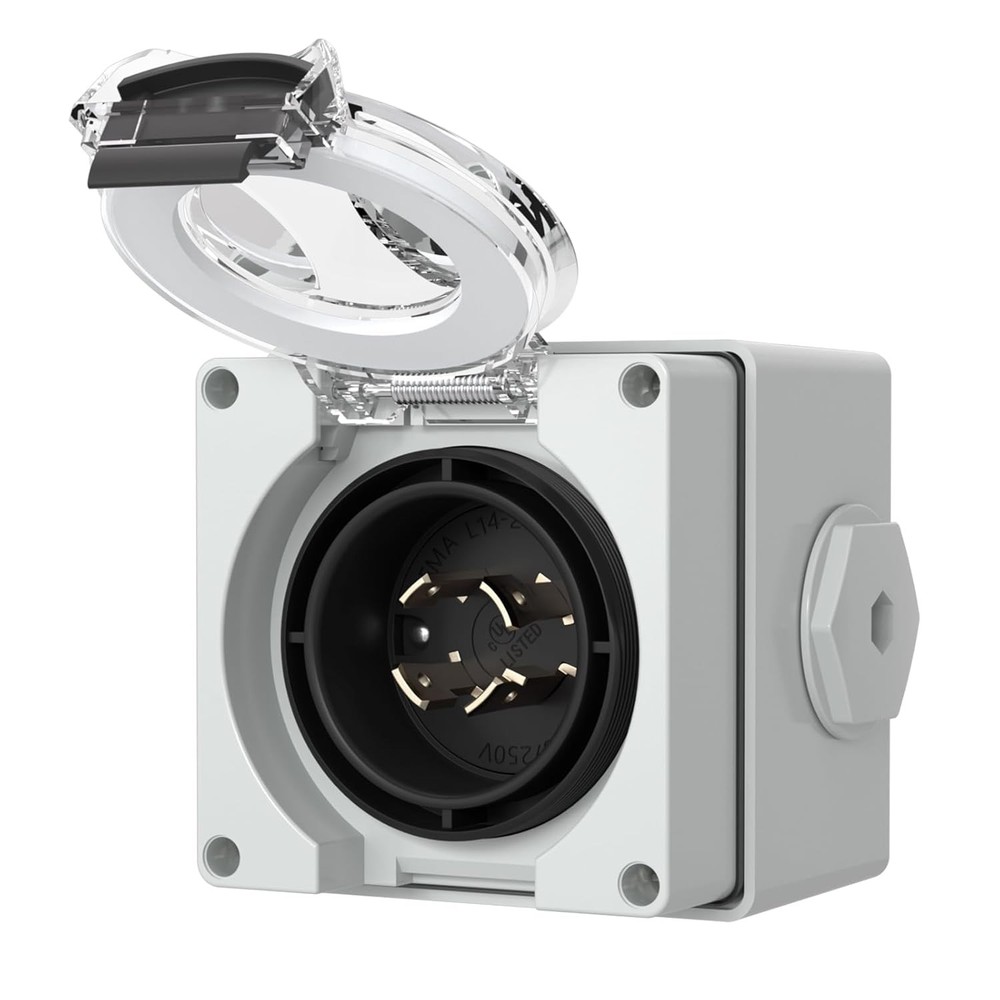 STARELO 20 Amp Power Inlet Box NEMA L14-20P Generator,125/250 Volt,Outdoor…