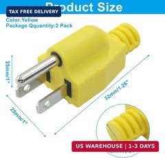 Neutral Ground Bonding Plug, 2Packs for Floating Neutral Systems with Surge Prot