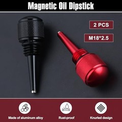 2 Pcs Magnetic Oil Dipstick for Inverter Generator, M18 x 2.5 Threading,