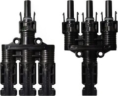 ALLPOWERS T Branch Connectors Solar Panel Parallel Connectors 1 to 3 Connectors