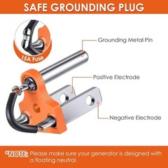 Dual Neutral Ground Bonding Plugs for RV & Motorhome Use – Certified Orange