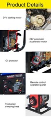 24V Diesel Generator Parking Air Conditioning Diesel Generator 24V DC Generator
