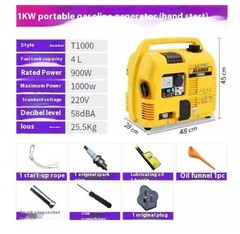 Gasoline Generator 220V Compact Home Fuel-Efficient Portable Outdoor Model