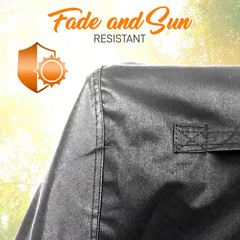 50 In. 600D Polyester Heavy-Duty Waterproof with UV Resistant PVC Backing Barbec