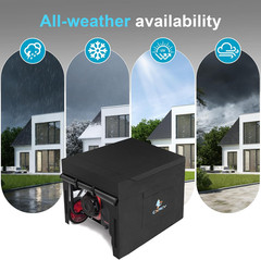 Waterproof All-Weather Generator Cover for 4000W-10000W Generators, Black