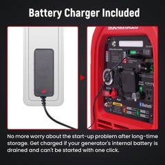 4KW Dual Fuel Generator Inverter Portable LPG/Gas Bluetooth Start 60dB