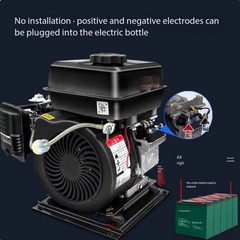 Electric Vehicle Range Extender Four-Cylinder 48V Inverter Gasoline Generator