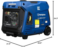 Westinghouse 5000 Peak Watt Super Quiet Portable Inverter Generator, Remote Elec