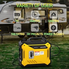Super Quiet 2000W Inverter Generator Portable 79.7cc Lightweight EPA Compliant