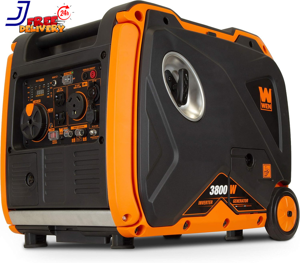 3,800-W Portable RV Ready Gas Powered Inverter Generator with Electric Start