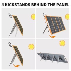 Flashfish T200 Solar Power Station Lifepo4 153.6Wh 200W Optional Solar Panel 18V