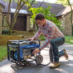 Westinghouse 4650 Peak Watt Portable Generator, RV Ready 30A Outlet, Wheel & Han