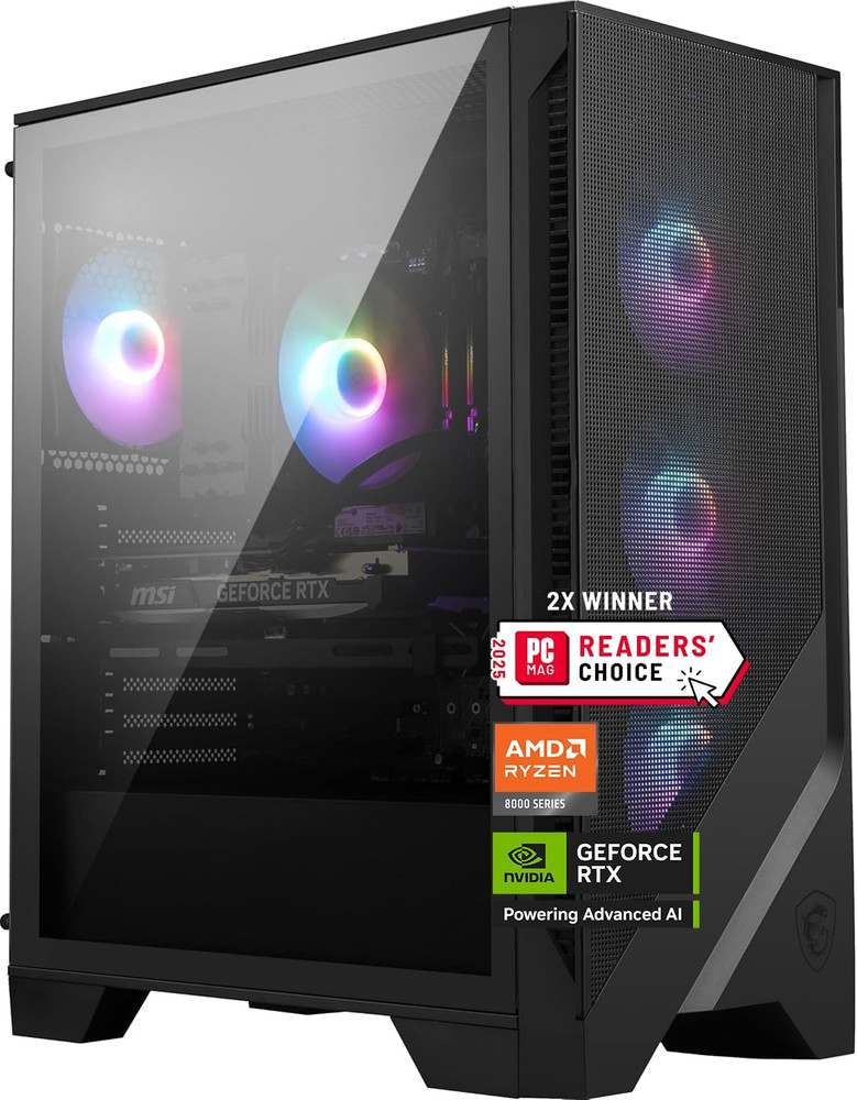 Msi Codex Z2 Gaming Desktop: AMD R7-8700F, Geforce RTX 5070, 32GB DDR5, 2TB M.2