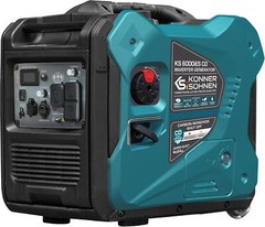 Konner Sohnen KS 6000iEHS CO Gas Inverter Generator + Free Jump Starter