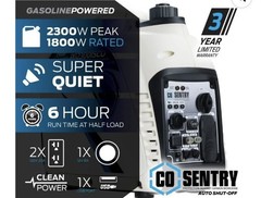 Pulsar 2300-Watt Super Quiet Gasoline Powered Inverter Generator with USB