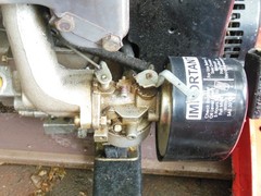 GENERAC GENERATOR, 5+KW TECUMSEH 10 HP MOTOR, HAND START, 5 GAL, GREAT COND.