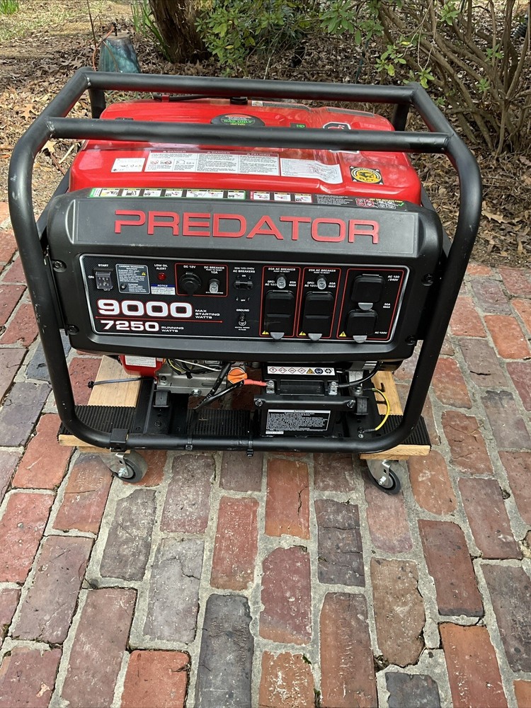 Predator 9000 Watt Gas Powered Portable Generator Pickup Only Used 2 Days